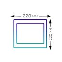 Ver imagem 4 de Plafon Led Sobrepor 18w Quadrado 3000k Branco Quente Bivolt -unidade