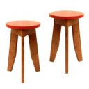 Ver imagem 1 de Conjunto 2 Banquetas Colorido Suze Vermelho