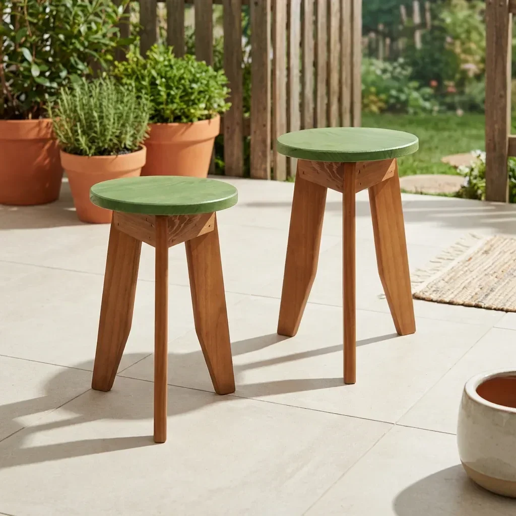 Conjunto 2 Banquetas Colorido Suze - 1