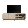 Rack Grande para Tv até 70 Polegadas 200 Cm 2 Portas Istambul Linea Brasil Nature/off White - 1