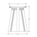 Ver imagem 3 de Conjunto 2 Banquetas Colorido Suze Amarelo/Vibrantes
