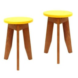 Conjunto 2 Banquetas Colorido Suze - 1