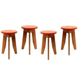 Conjunto 4 Banquetas Colorido Suze - 1