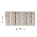 Ver imagem 2 de Painel Estofado Luxo Espanha 160cm Queen Size para Cama Box Suede Bege - Gat Magazine