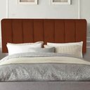 Ver imagem 1 de Painel Estofado Luxo Botão Kiara 90cm Solteiro para Cama Box Suede Terracota - Gat Magazine