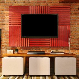 Painel de TV em Placa Modular 50cm x 50cm Madersilva  - 1