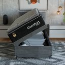 Ver imagem 6 de Cama Box Baú Solteiro + Colchão Comfort Class Pillow Top Preto/suede Cinza