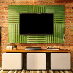 Painel de TV em Placa Modular 50x50cm Madersilva - 1