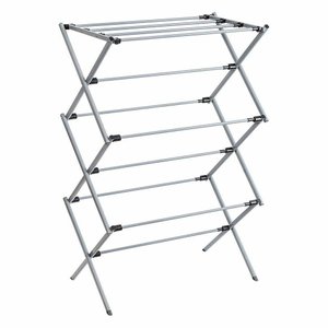 Varal de Chao Secador de Roupas Dobravel Telescopico Vertical Extensivel com 11 Grades Portatil