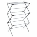 Ver imagem 1 de Varal de Chao Secador de Roupas Dobravel Telescopico Vertical Extensivel com 11 Grades Portatil