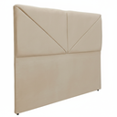 Ver imagem 2 de Cabeceira Cama Box Casal Estofada V3a Suede Bege 1,40 Rbl
