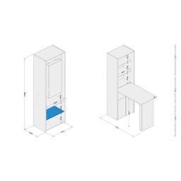 Armário Multiuso com Mesa Goiás Politorno - 4 Armário Multiuso com Mesa Goiás Politorno - 4