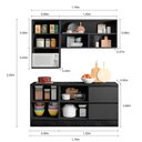 Ver imagem 4 de Cozinha Completa Etna 5 Peças Poliman Móveis