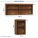 Ver mais imagens de Guarda-Roupa Planejado 8 Peças 12 Portas Arani CabeCasa MadeiraOriginals Marrom/Cinamomo