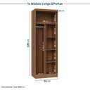 Ver imagem 4 de Guarda-roupa Modulado 8 Peças 12 Portas Arani Cabecasa Madeiraoriginals