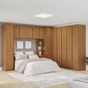 Ver imagem 1 de Guarda-Roupa Planejado 8 Peças 12 Portas Arani CabeCasa MadeiraOriginals Marrom/Cinamomo