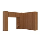 Ver imagem 2 de Guarda-Roupa Planejado 8 Peças 12 Portas Arani CabeCasa MadeiraOriginals Marrom/Cinamomo