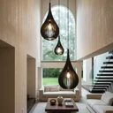 Ver mais imagens de Lustre Pendente para Sala Pé Direito Duplo Sp-Rain Preto