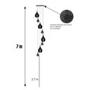 Ver imagem 6 de Lustre Pendente para Sala Pé Direito Duplo Sp-Rain Preto