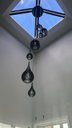 Ver imagem 5 de Lustre Pendente para Sala Pé Direito Duplo Sp-Rain Preto