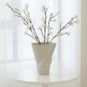 Ver imagem 2 de Vaso Decorativo Organico em Ceramica Cinza 35x26x22cm