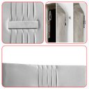 Ver imagem 7 de Cabeceira Painel Estofada Nevada Suede Cinza Queen 1,60m para Cama Box