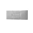 Ver imagem 2 de Cabeceira Painel Estofada Nevada Suede Cinza Queen 1,60m para Cama Box
