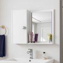 Ver imagem 1 de Espelheira com Armário Genova para Banheiro Desgin Clean:branco