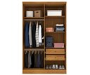 Ver imagem 3 de Guarda Roupa Solteiro 4 Portas 2 Gavetas - Amsterdam-Cinamomo - Tcil Móveis