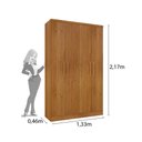 Ver imagem 2 de Guarda Roupa Solteiro 4 Portas 2 Gavetas - Amsterdam-Cinamomo - Tcil Móveis