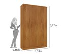 Ver imagem 2 de Guarda Roupa Solteiro 4 Portas 2 Gavetas - Amsterdam-Cinamomo - Tcil Móveis