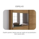 Ver imagem 2 de Guarda Roupa Brusque 8 Gavetas com Espelho MDF-MDP Cumaru Móveis Novo Horizonte