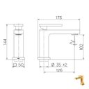 Ver mais imagens de KIT LAVABO OURO ESCOVADO - 3 PEÇAS - Dourado