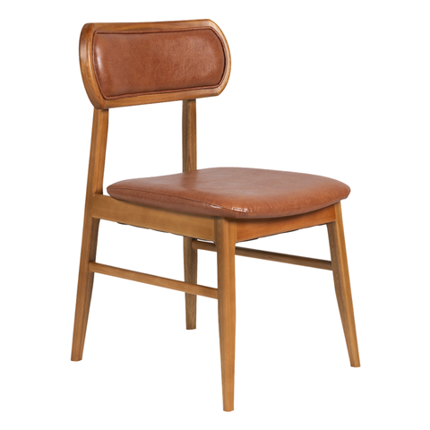 Cadeira Sienna em Courissimo Caramelo