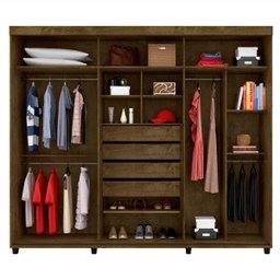 Guarda-Roupa Casal 3 Portas de Correr Londres Móveis Bechara - 3