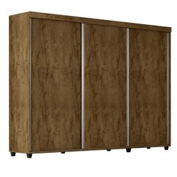 Guarda-Roupa Casal 3 Portas de Correr Londres Móveis Bechara - 4