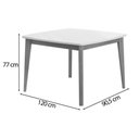 Ver imagem 2 de Mesa Jantar Condessa 120 + 4 Cad Marquesa Eucalipto Nesher