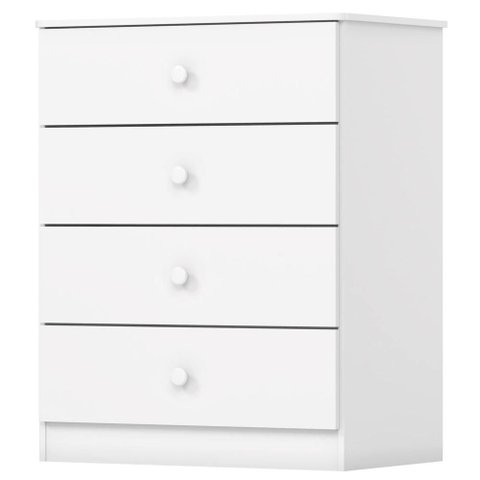 Comoda Infantil 4 Gavetas 65 Cm Labirinto Branco Henn