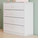 Ver imagem 3 de Comoda Infantil 4 Gavetas 65 Cm Labirinto Branco Henn