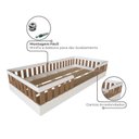 Ver imagem 5 de Cama Infantil Montessoriana Solteiro Sol Ii Marrom/Branco/Carvalho Mel