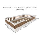 Ver imagem 3 de Cama Infantil Montessoriana Solteiro Sol Ii Marrom/Branco/Carvalho Mel