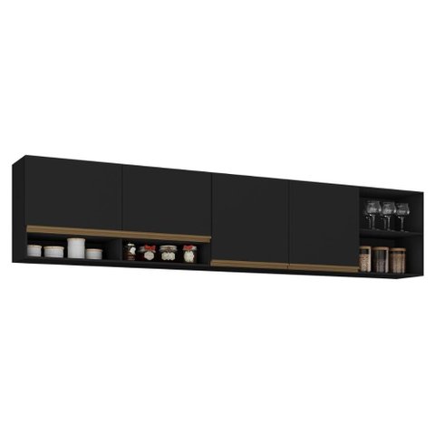 Kit Armário Cozinha Aéreo 105cm com Aéreo 150cm Veneza Multimóveis Mp2291