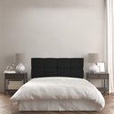 Ver imagem 2 de Cabeceira King 1,95m Nina Suede Preto - Pallazio