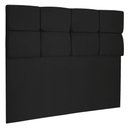 Ver imagem 1 de Cabeceira King 1,95m Nina Suede Preto - Pallazio