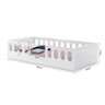 Cama Juvenil Lara Solteiro com Nichos e Escadinha Branco - Baby Mobília - 6