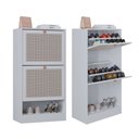 Ver imagem 1 de Kit 2 Sapateiras Tropical 2 Portas Multiuso Vertical Poquema