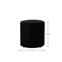 Ver imagem 4 de Puff Decorativo Viena Redondo Pé de Plastico e Tecido Veludo:preto