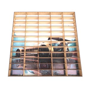 Estante Expositor Prateleira Para Miniatura De Carrinhos 60 Adesivado