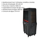 Ver imagem 3 de Climatizador de Ar 90l Amvox Acl 9022 Preto 110v - Preto - 110v