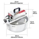 Ver imagem 2 de Misturador Elétrico 10 Litros Bivolt com Suporte Vira Panela Saro